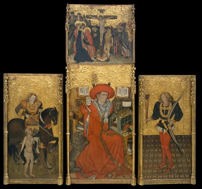 Altaarstuk van Sint Hiëronymus, Sint Martinus en Sint Sebastiaan door Jaume Ferrer